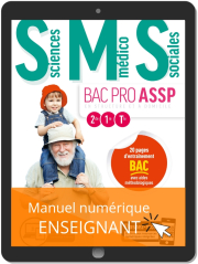 Sciences Médico-Sociales (SMS) 2de, 1re, Tle Bac Pro ASSP (2019) - Pochette - Manuel numérique enseignant