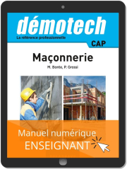 Démotech Maçonnerie CAP (2019) - Référence - Manuel numérique enseignant