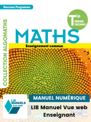 Mathématiques Tle Tronc commun STMG/STI2D/STL/ST2S/STHR (Ed. num. 2021) - Manuel - Manuel numérique enseignant