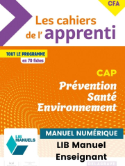 Les cahiers de l'apprenti - Prévention Santé Environnement (PSE) CAP (2023) - LIB Pochette numérique enseignant
