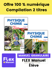 Physique - Chimie 2de, 1re, Tle Bac Pro Enseignement Agricole (2024) - Pochette - FLEX manuel numérique granulaire élève