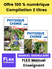 Physique - Chimie 2de, 1re, Tle Bac Pro Enseignement Agricole (2024) - Pochette - FLEX manuel numérique granulaire enseignant