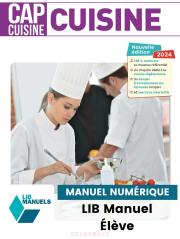 Cuisine 1re et 2e années CAP Cuisine (2024) - LIB Pochette numérique élève