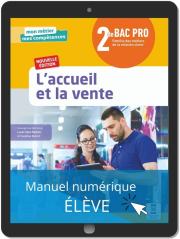 L’accueil et la vente 2de Bac Pro Métiers de la relation client (2021) - Pochette - Manuel numérique élève